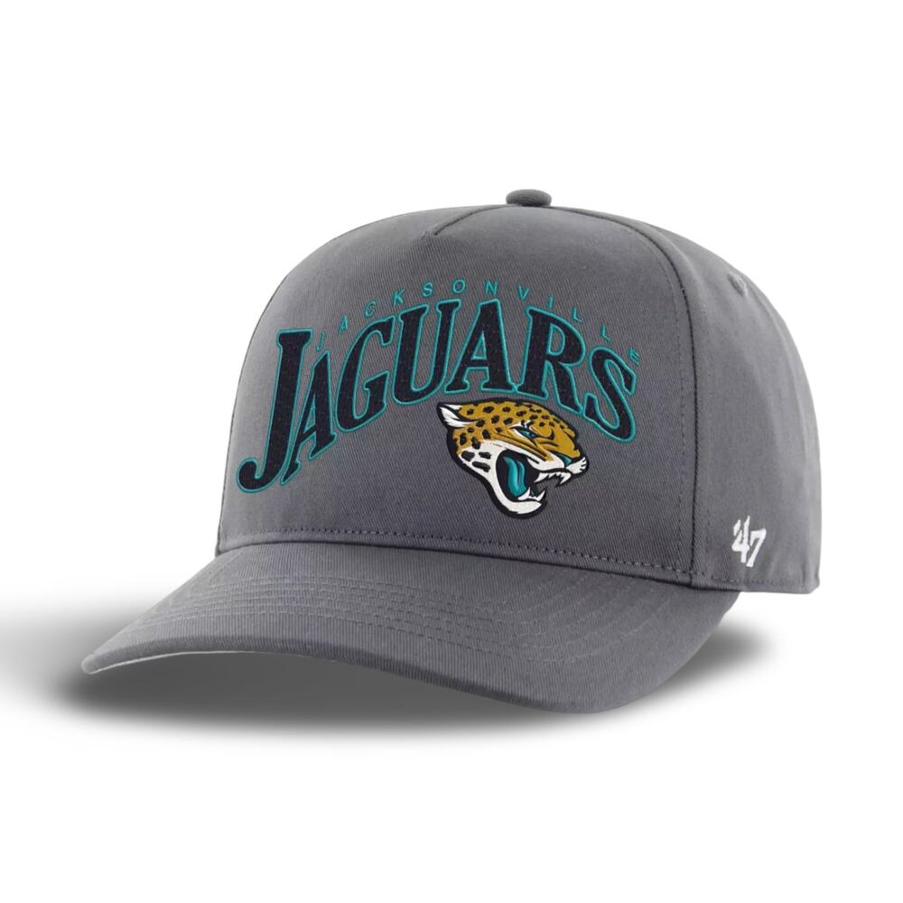 '47 Forty Seven Jacksonville Jaguars Wave Hitch Adjustable Hat - Charcoal Gray